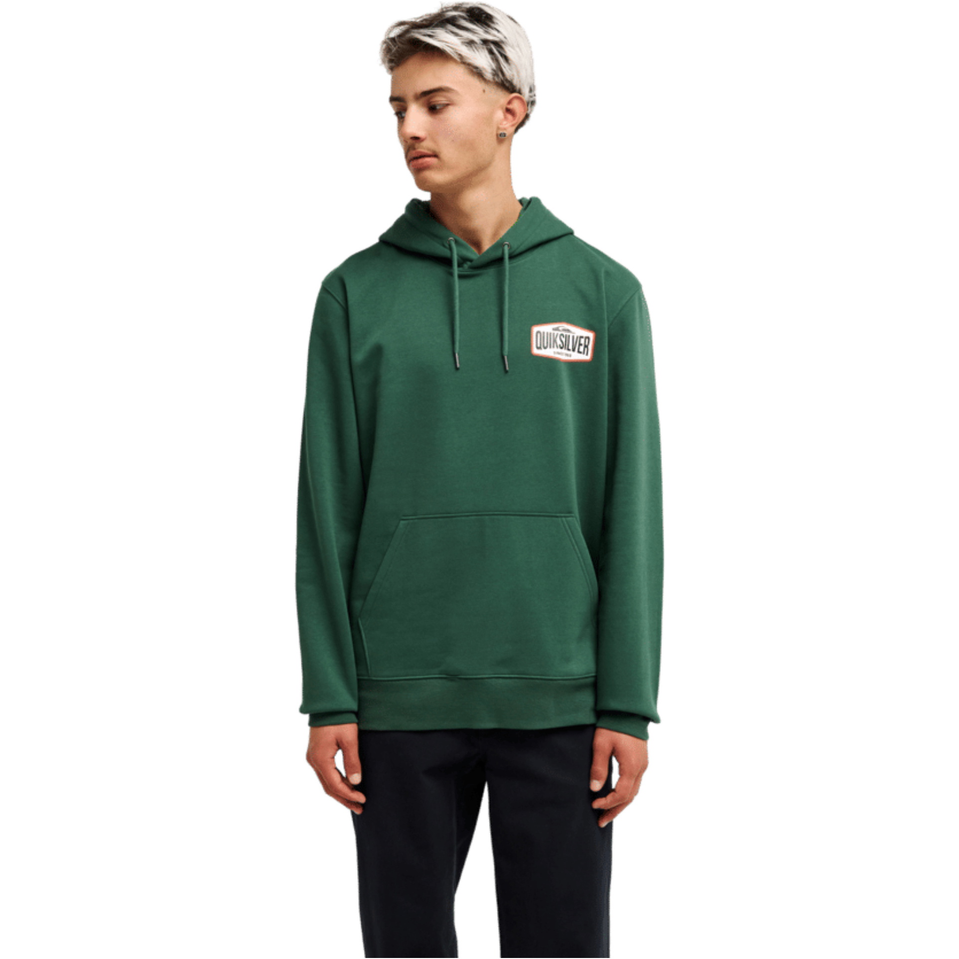 2026 Quiksilver Herre Surf Garage Hoodie EQYFT05236 - Forest
